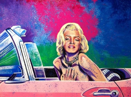 Billy Lopa Marilyn Monroe Pink Thunderbird AROC #24/50